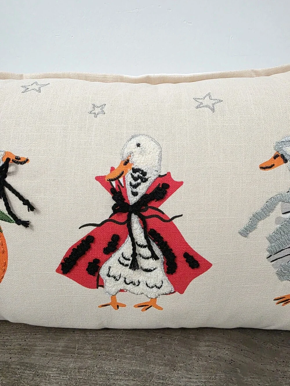 Isaac Mizrahi Halloween Goose Decorative Pillow New